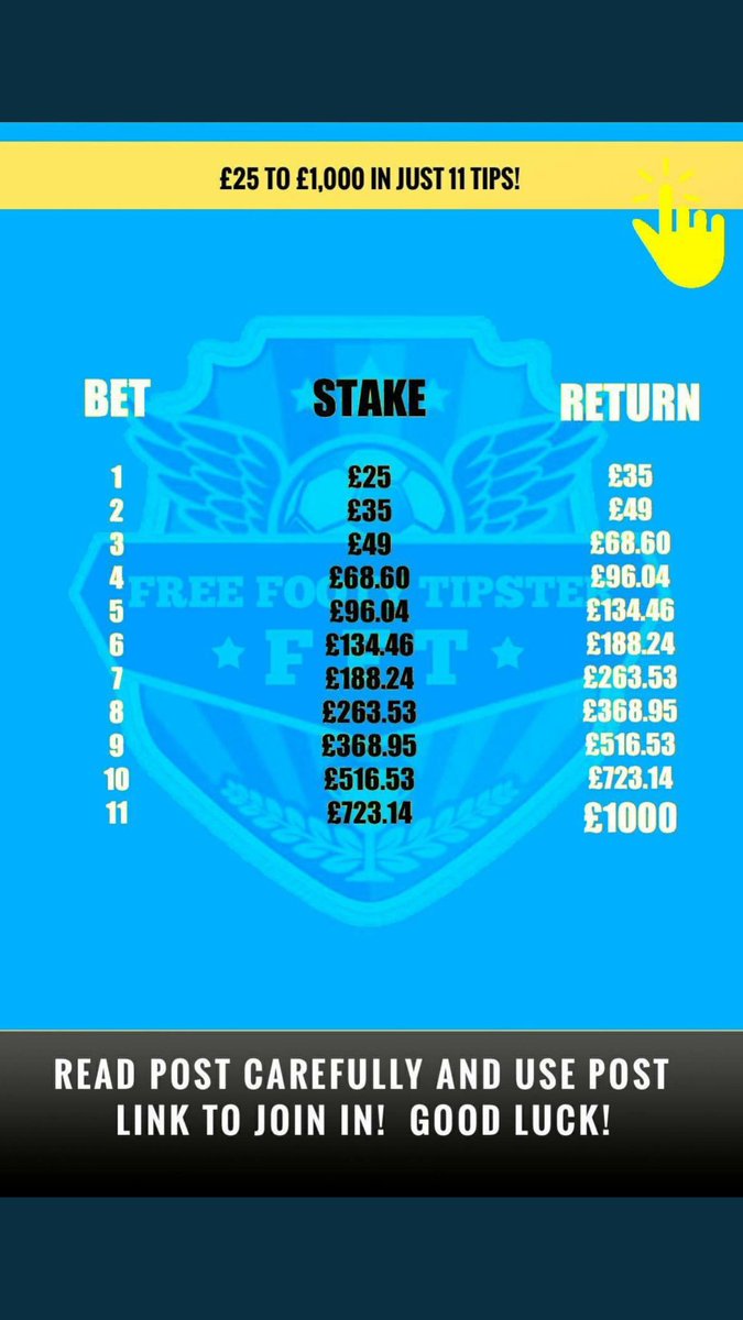 FootballBCT's tweet photo. Any interest to start a £25➡£1000 challenge here on twitter tonight

11 safe bets to hit the 1k

Like❤if your interested🔥💣💣💣 https://t.co/GzLuJD9yX2 https://t.co/Var0VeNPVu