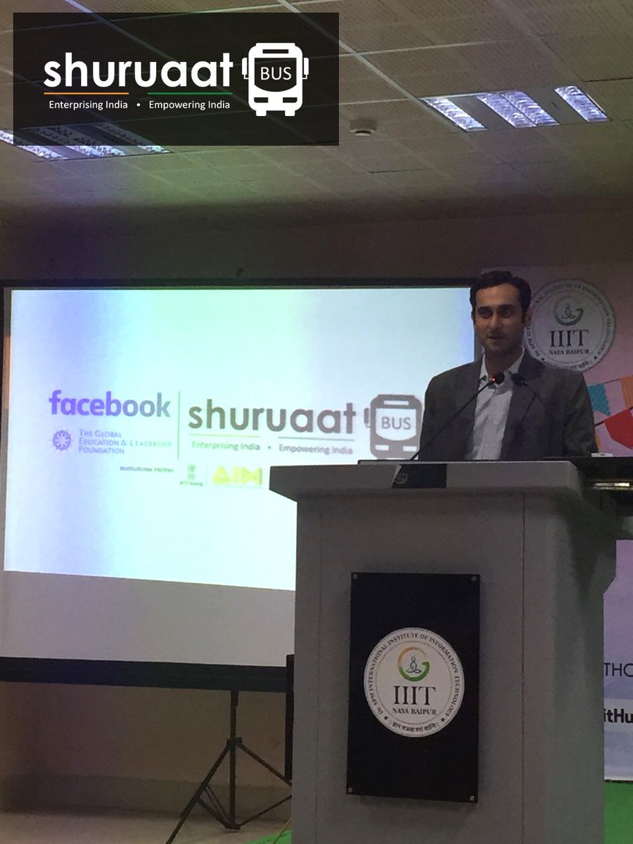 tGELF's tweet photo. Here are glimpses from the Shuruaat Bus' visit to IIIT Naya Raipur today. Thank you @jawahar4, @VaderaTushar and Vikram Aditya Tirthani for joining us and motivating the participants with your inspiring stories.

#DontMissTheBus #StartAb https://t.co/UZeVvegPDU