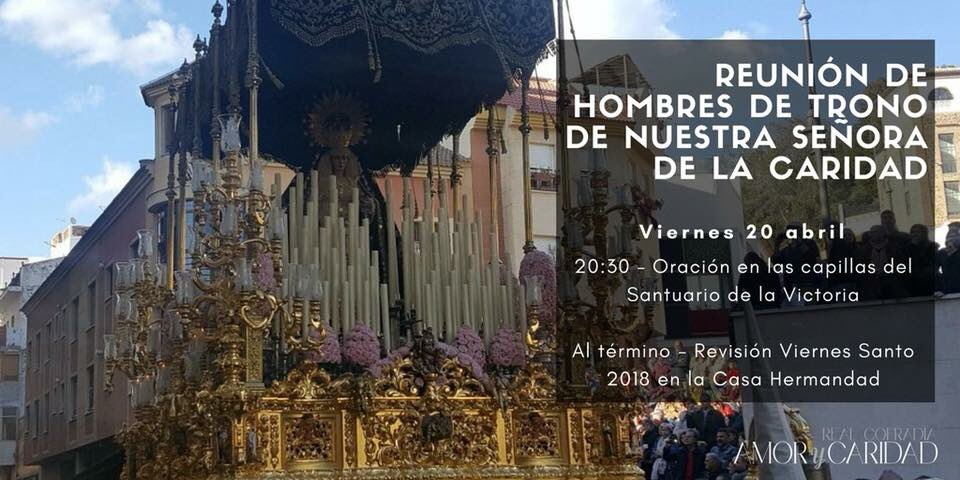 SubCaridad_mlg's tweet photo. Os esperamos a todos mañana en @AmoryCaridad no faltéis #contandolosdias #viernessanto2019 https://t.co/HXzUp0XcFn
