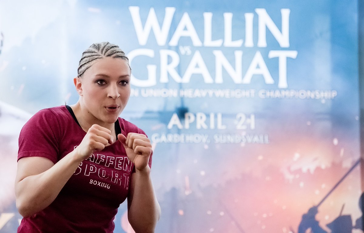 WassermanBoxing's tweet photo. 📷 @MikaelaLauren and Verena Kaiser preparing for @IBOBoxing Female World Super Welterweight Championship contest in Sundsvall #BattleOfTheVikings https://t.co/UTgTdTriUQ