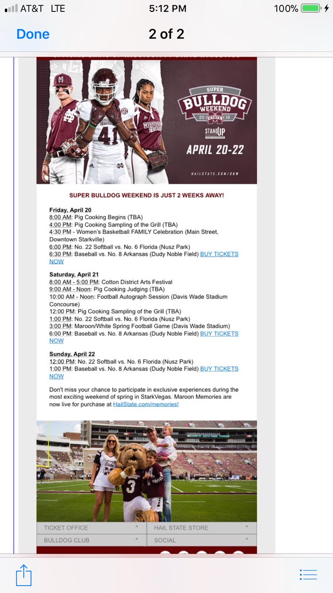 washuscott's tweet photo. Nice of @hailstate to use my family to support #sbw2018 https://t.co/Ns2l4kIm7P