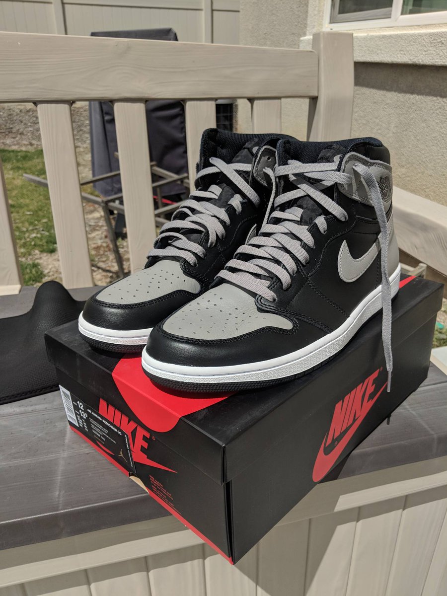 jordan 1 shadow grey laces