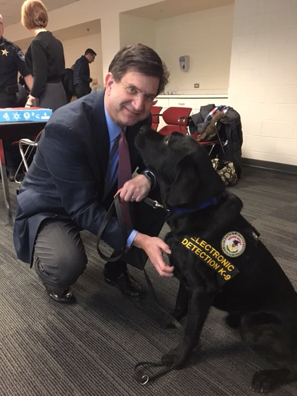 This morning I joined Lake County Opioid Initiative <a href="/01moreis01less/">LC Opioid Initiative</a> to share an update on federal efforts to address the #OpioidEpidemic. I also met Browser, the newest addition to the Lake County State’s Attorney Office. <a href="/saolakecountyil/">Lake County IL State's Attorney</a>