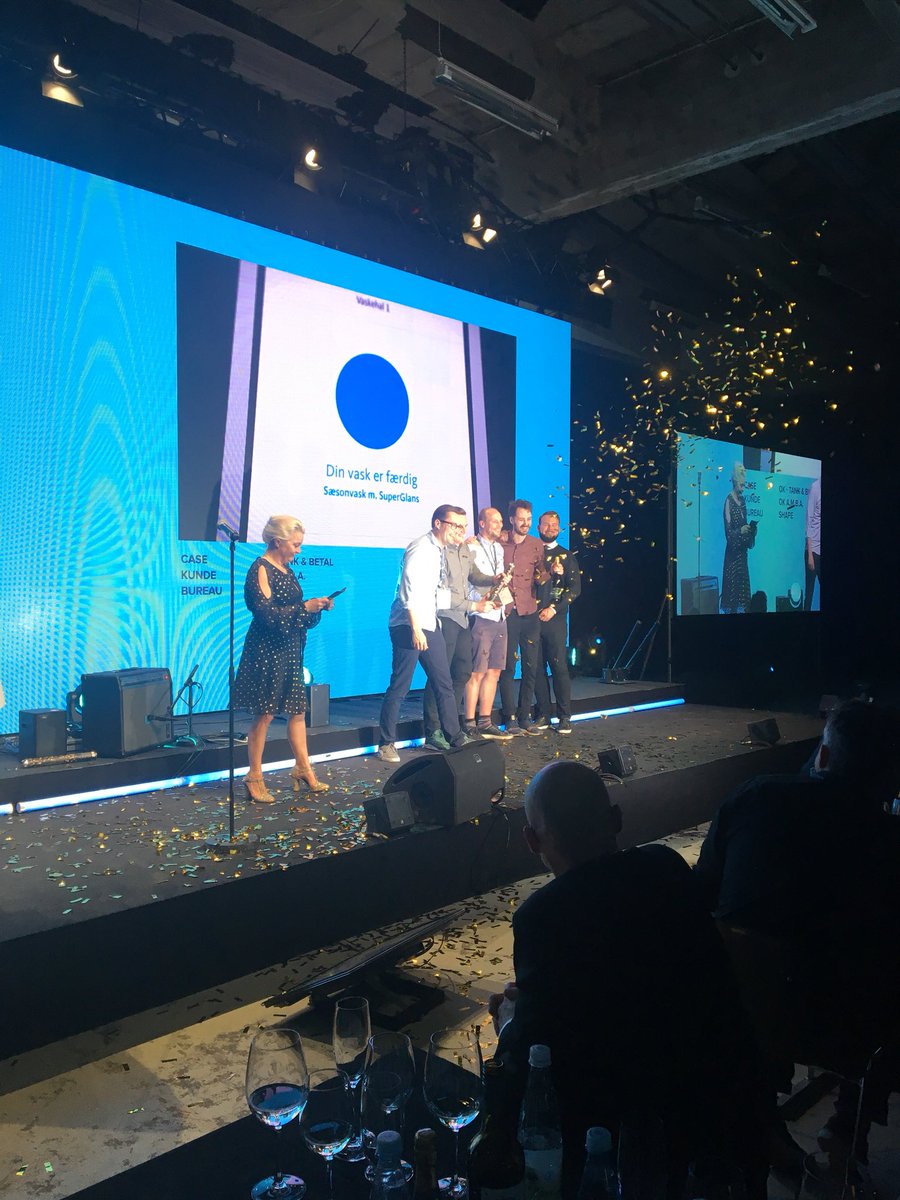 Shape vinder guld i kategorien Innovation – established brands med casen ‘OK – Tank &amp; Betal’ for OK a.m.b.a #DDA18