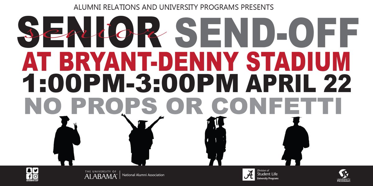 Your time at Alabama won’t be complete without senior pictures at Bryant Denny! The stadium is open to seniors on Sunday April 22nd! <a href="/cwpromos/">CW Promotions</a>