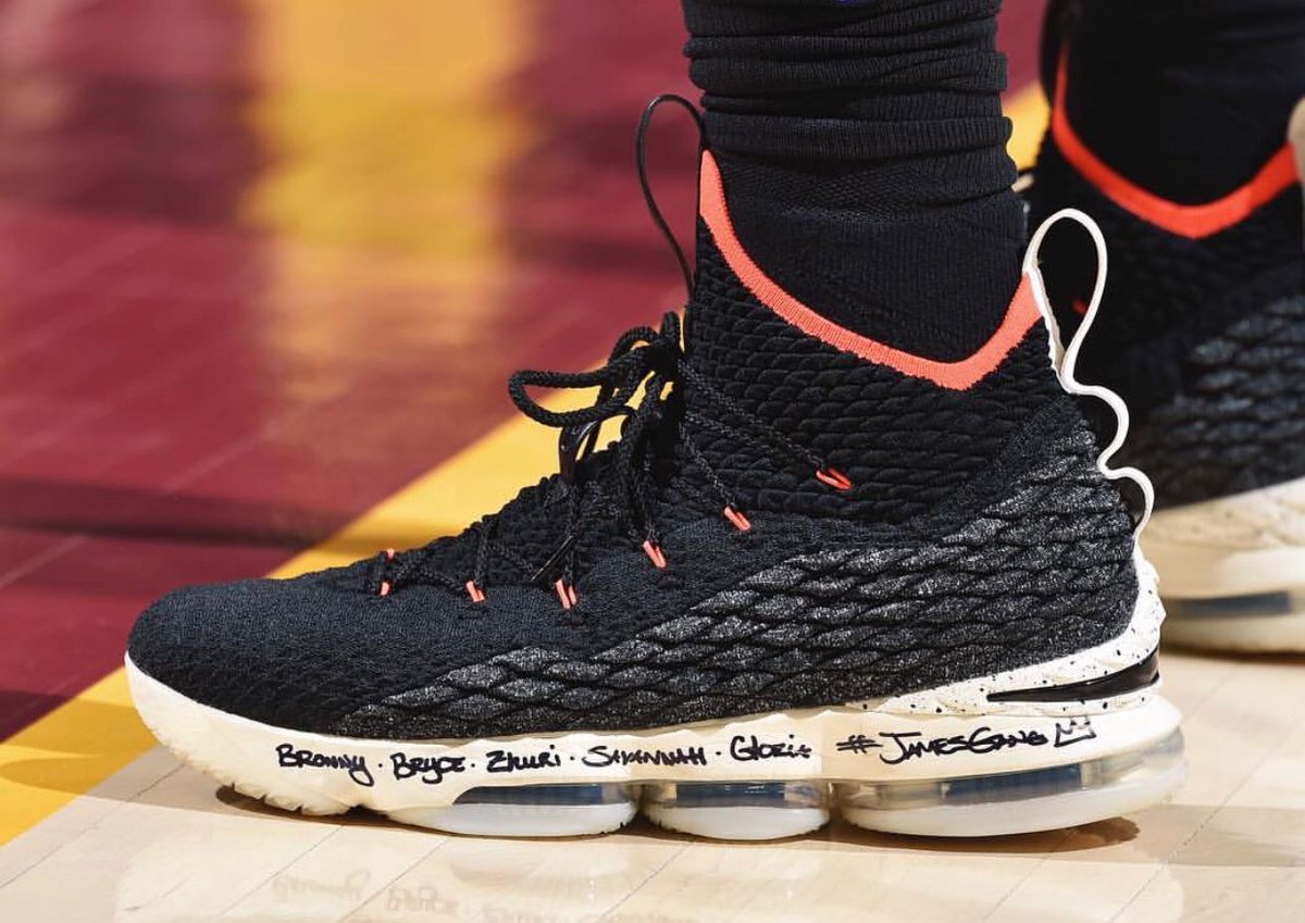 lebron 15 black bright crimson