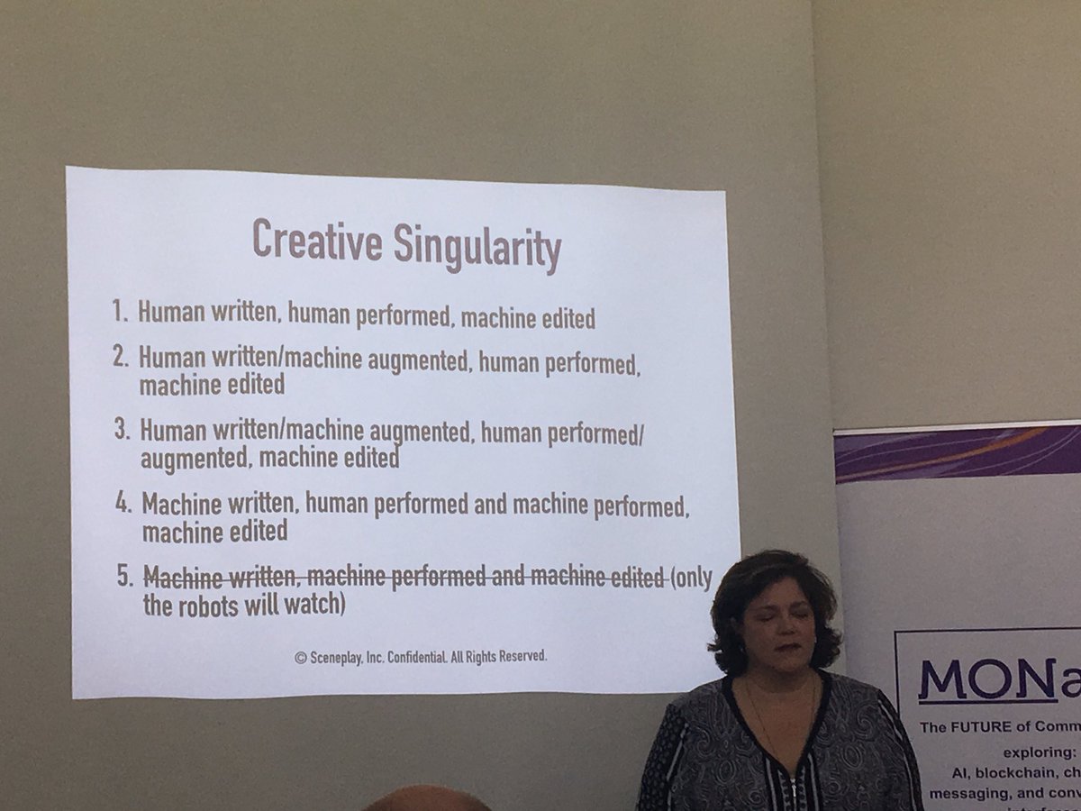 disruptivedean's tweet image. Interesting presentation on link between entertainment & #AI. Way beyond recommendations - more about “smart content”, metadata and #storytelling #smartscript #Monage entertainment.ai