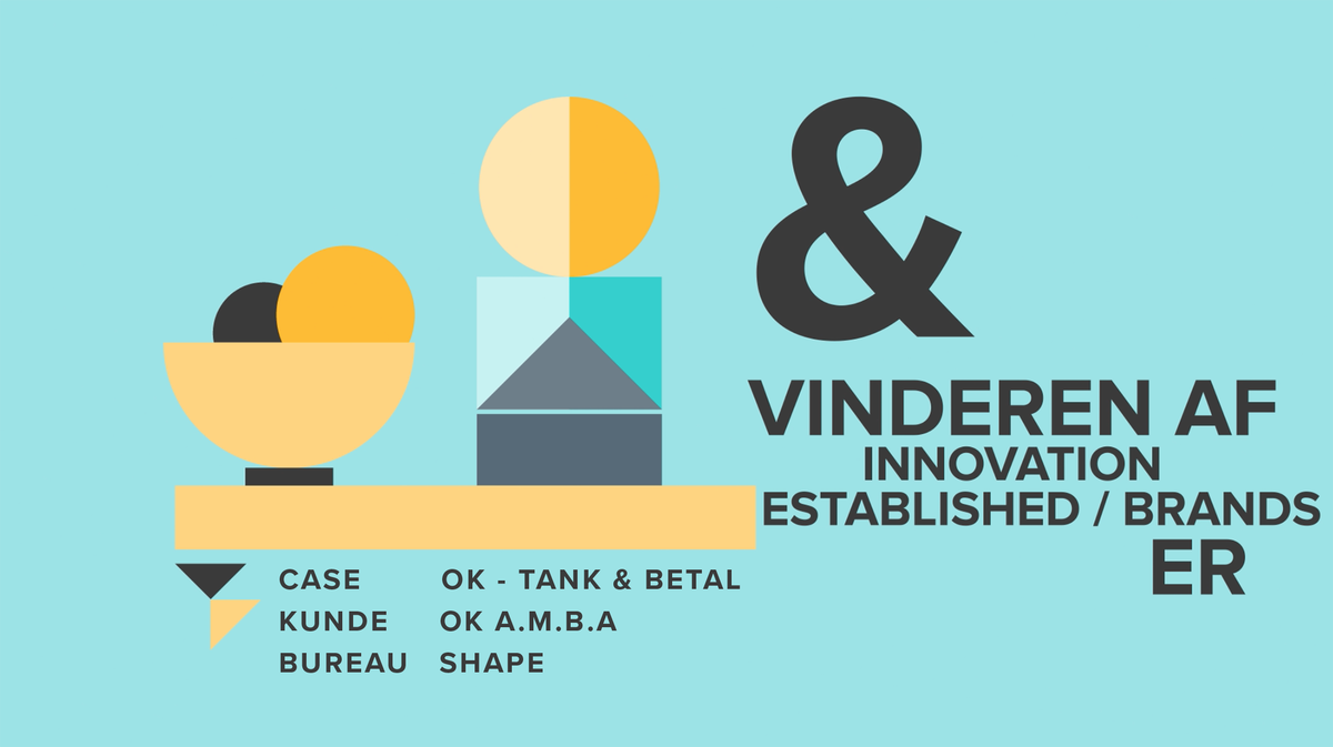DanishDigital's tweet photo. Det er så meget mere end okay at OK har sat sig på toppen i kategorien Innovation - Established/Brands med casen OK - Tank &amp; Betal. Det er velfortjent!!
Bureau: Shape. #DDA18. https://t.co/lLKBreb42t