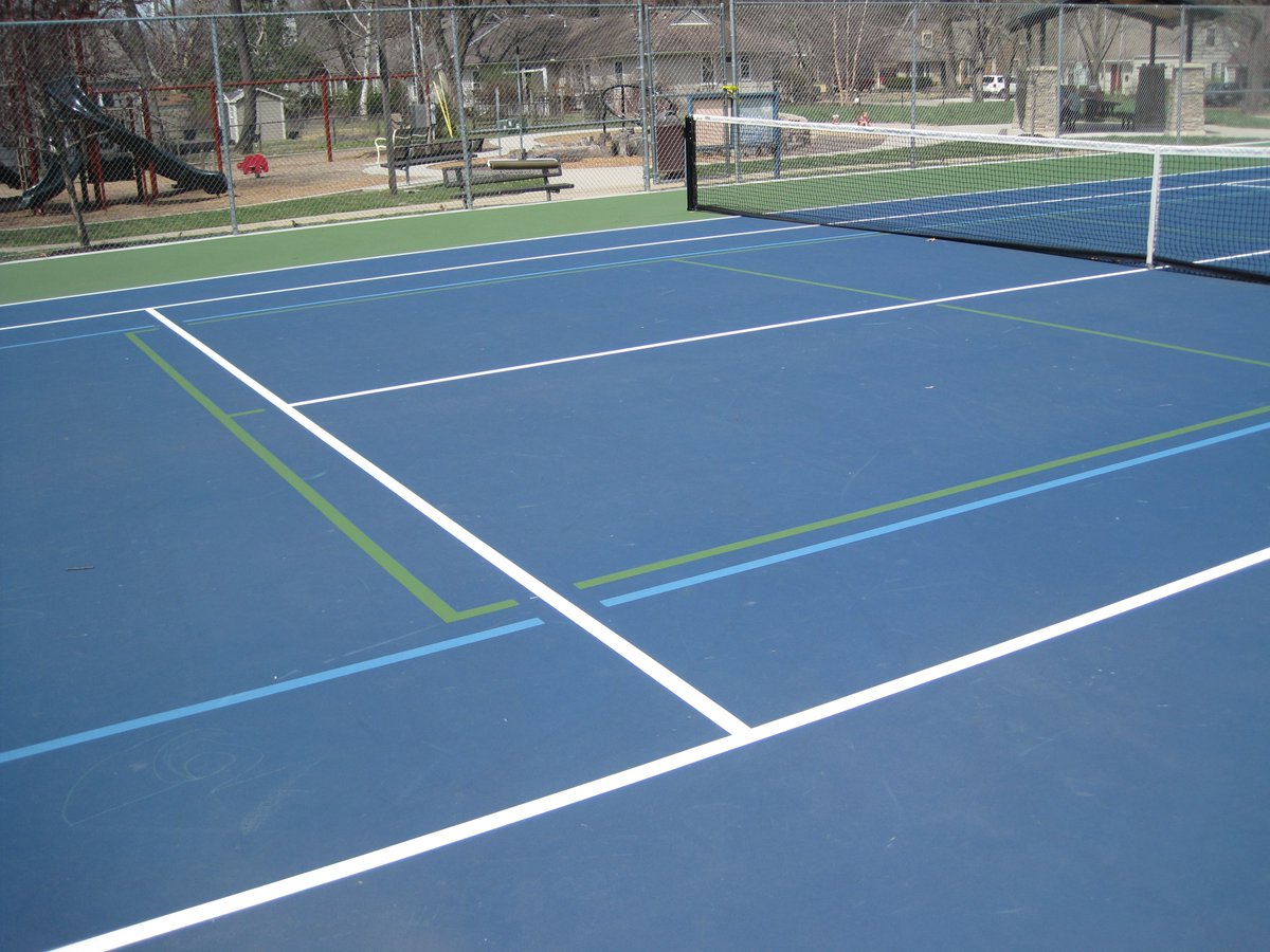 Painting Pickleball Lines On A Tennis Court images go banana com Painting Pickleball Lines On A Tennis Court images go banana com