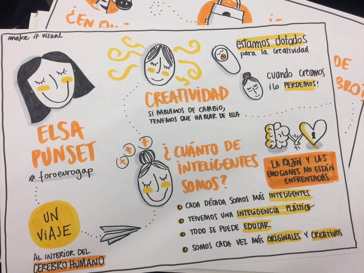 make_visual's tweet photo. Hoy estamos en el Kursaal en el foro de @EUROGAP escuchando a @elsapunset hablar sobre el cerebro humano #foroeurogap https://t.co/3gncLYjxGa