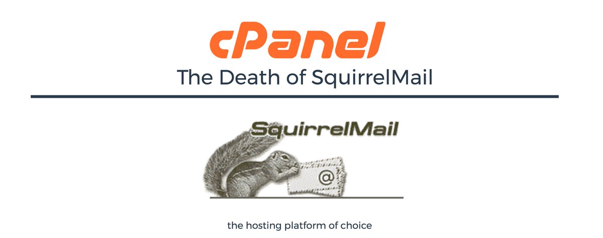 The time has come to let SquirrelMail go. blog.cpanel.com/the-death-of-s…