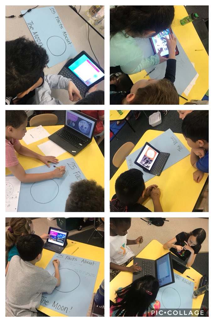 MrsVolland's tweet photo. Using @EpicKidsBooks to research the Moon 🌙 for our science lesson. #25facts #thingswedidntknow @WCPSSElemScie @Aaronmarcin @Lead_Mine https://t.co/U5flsQdGTG