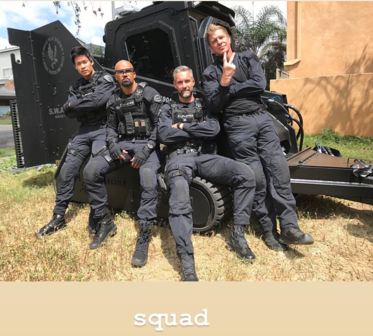 Yassss!! Love this!! #SquadGoals #Swat <a href="/davidbradleylim/">David Lim</a> <a href="/shemarmoore/">Shemar Moore</a> <a href="/TheKennyJohnson/">Kenny Johnson</a> <a href="/jayharrington3/">Jay Harrington</a>