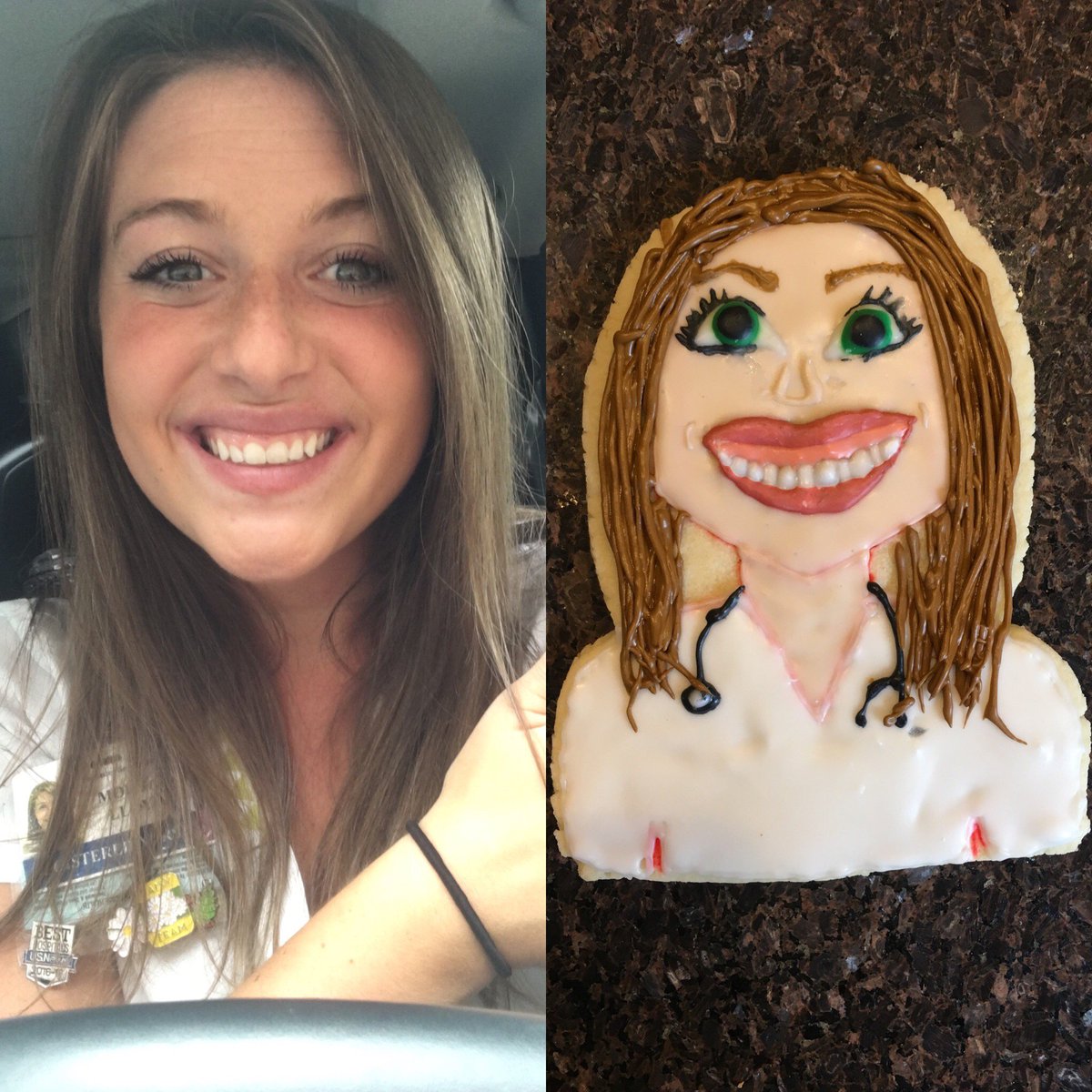 Morg_Lloyd's tweet photo. #BakeYourSelfie @NailedIt Nurses Live on coffee that is locally sourced and made by small hands. Nailed it!! https://t.co/QUof3shJJK