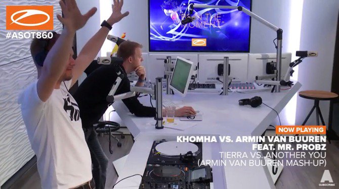 LvAVB_ASOT1PNW's tweet image. 🎶@KhoMha ‘Tierra’ vs. @arminvanbuuren feat. @MrProbz ‘Another You’ Armin van Buuren Mashup🎶👍🏽Massive track!🎶💞🎶😌💞🌹😘❤️😍
💖🤗😊@asot #Trancefamily #ASOT860
(Margaret S.-Seattle🇺🇸)