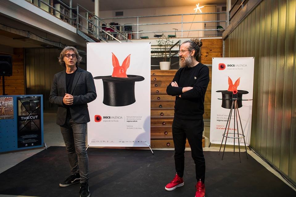 FilmacCentre's tweet image. Presentación del cartel @Docsvalencia 2018 en Filmac. 
Intentamos ser buenos anfitriones 😊