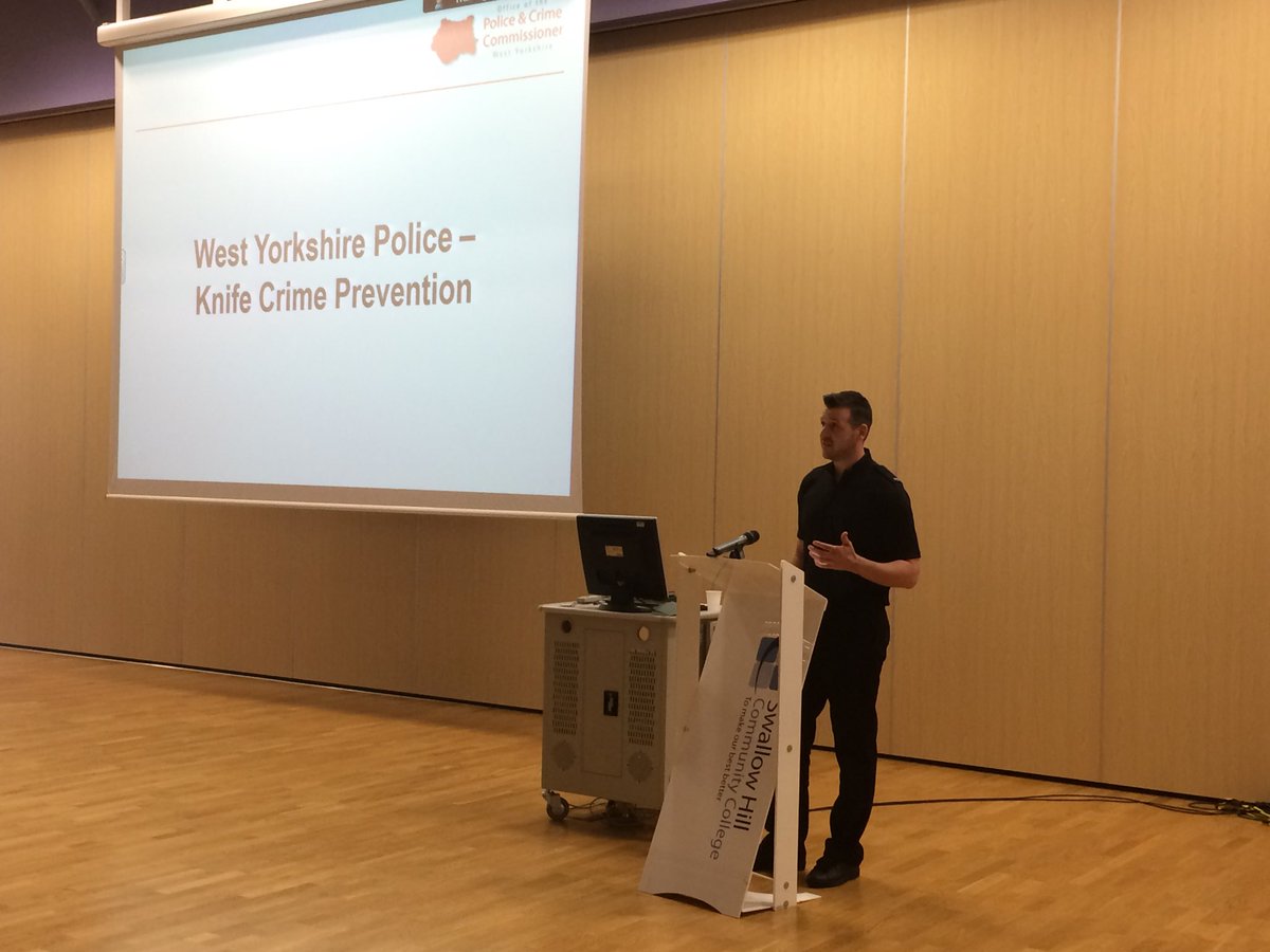 DeputyMayorPCWY's tweet photo. West Yorkshire Police now speaking about their project to prevent knife crime. Around 1,800 children will receive a preventative input including a package put together by someone who was directly affected by knife crime
#SCFGR13 @WestYorksPolice @WYP_LeedsNE https://t.co/gyN82bgaaG
