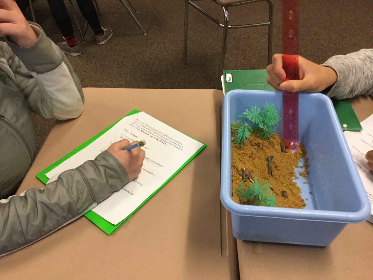 MrsCmoats's tweet photo. Our class is studying weathering and erosion. We got to flood beaches, melt glaciers, and create wind storms. ** No plastic animals were harmed during this experiment ** 🌧🌬🍃
@Hoffman_Academy #HApride #weatheringanderosion #scienceexperiment https://t.co/PvYWcc82vs