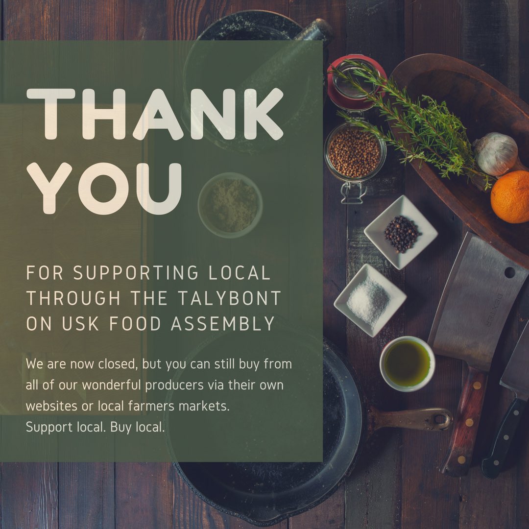 TbouFood's tweet photo. That's all folks. Thank you and goodnight. Keep supporting great local food &amp; investing your money in small producers like this lovely lot: @LithicBrewing @TalgarthMill @tymawrgarden #primroseorganicfarm #ygwyllt @CarolinesBread @EastsofBrecon  @blackmountainvineyard #localfood https://t.co/q6TjCiMQb3