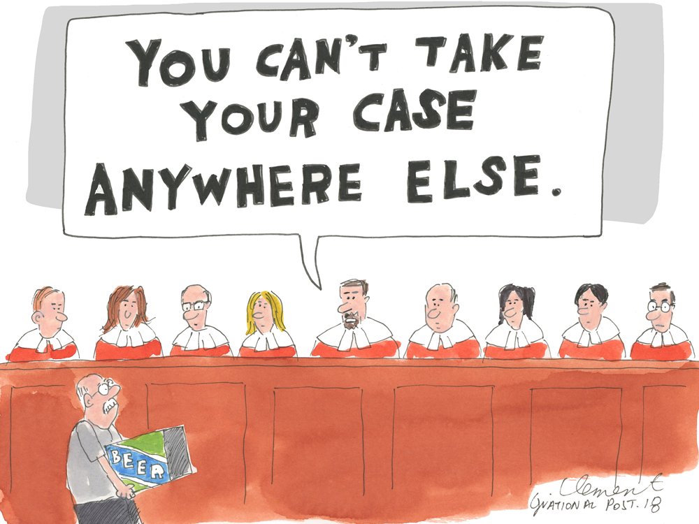 financialpost's tweet photo. Terence Corcoran: It’s not just beer. Any goods could get snared under court’s protectionist ruling https://t.co/sQem0IWvaB https://t.co/FYtIHqkEfA