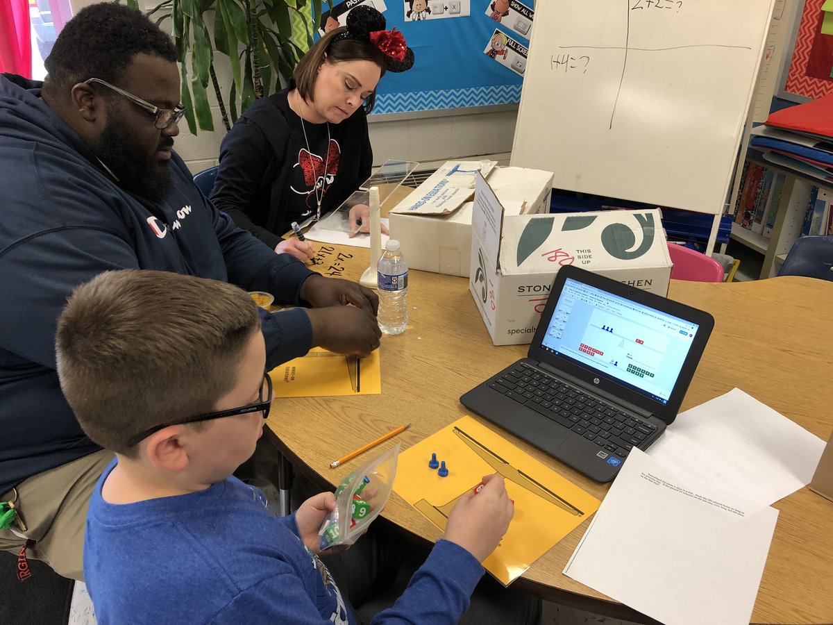 A brilliant mathematician helping his teacher and math coach solve a Hands On Equation verbal problem. #ampstudentvoice @KinseyKristie @Shore_Educator @PointOViewES @drherber @JohnChowns