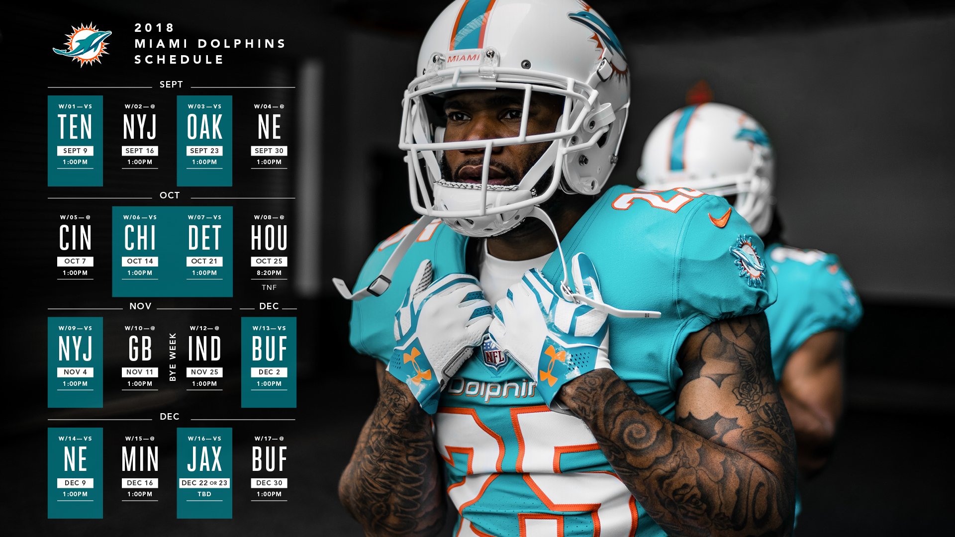 Miami Dolphins on X: 'Is it Sunday yet? #ScheduleRelease2018 Single Game  Ticket Presale:   / X