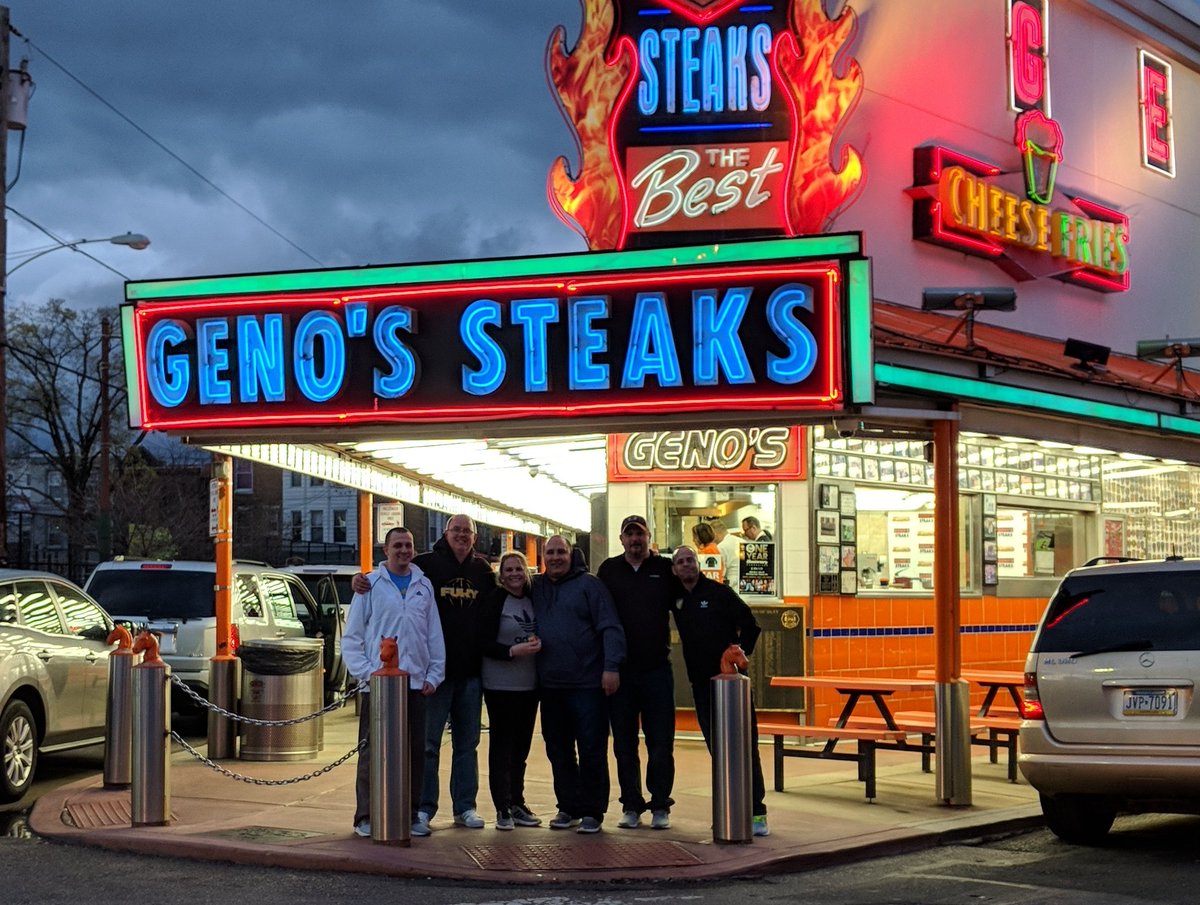 MinnesotaFury's tweet photo. We are all Team Geno's. #phillychallenge https://t.co/k02WH6wDC7
