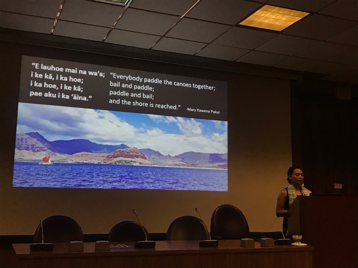 7th_ICEF's tweet photo. Kammie Tavares spoke about modeling sea level rise scenarios to understand future action to harden Hawaii's shorelines. Current policies are reactive in nature. The time is now. We need proactive policies and community collaboration to address place-based needs. #7ICEF https://t.co/Z1ddBb7knb