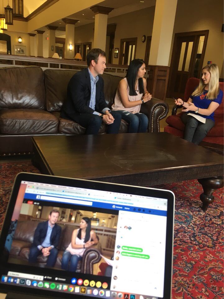 Corbin_Wallace's tweet photo. @go2ou Thanks for letting me share my #OUexperience today, @go2ou! Had a great time with Visha! https://t.co/TflLpn0EBH