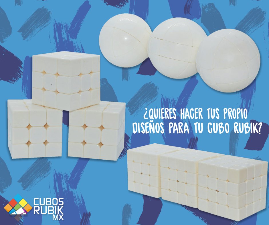 CubosRubikMX's tweet photo. ¿Quieres hacer tus propios diseños para tu cubo rubik? 

Tenemos estos cubos a la venta, para dejes volar tu imaginación. 

#CubosRubikMX #CuboRubik https://t.co/FbpPtv7L8v