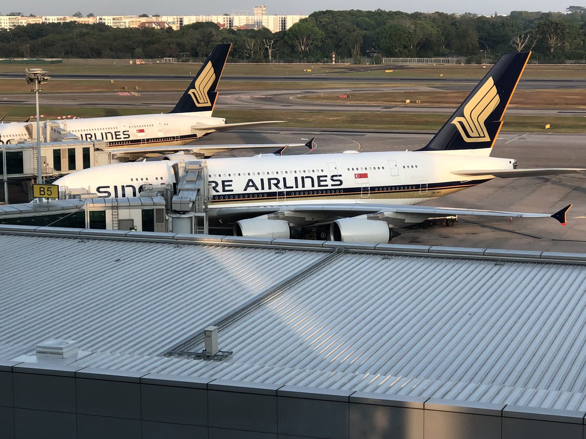 dgrutsch's tweet photo. My beast this morning.
It is @SingaporeAir @Airbus #A380 9V-SKU which will fly to #Hongkong as flight #SQ856 #avgeek #planespotting #atgate #seethebeast @a380fanclub https://t.co/B6txTv0mGP