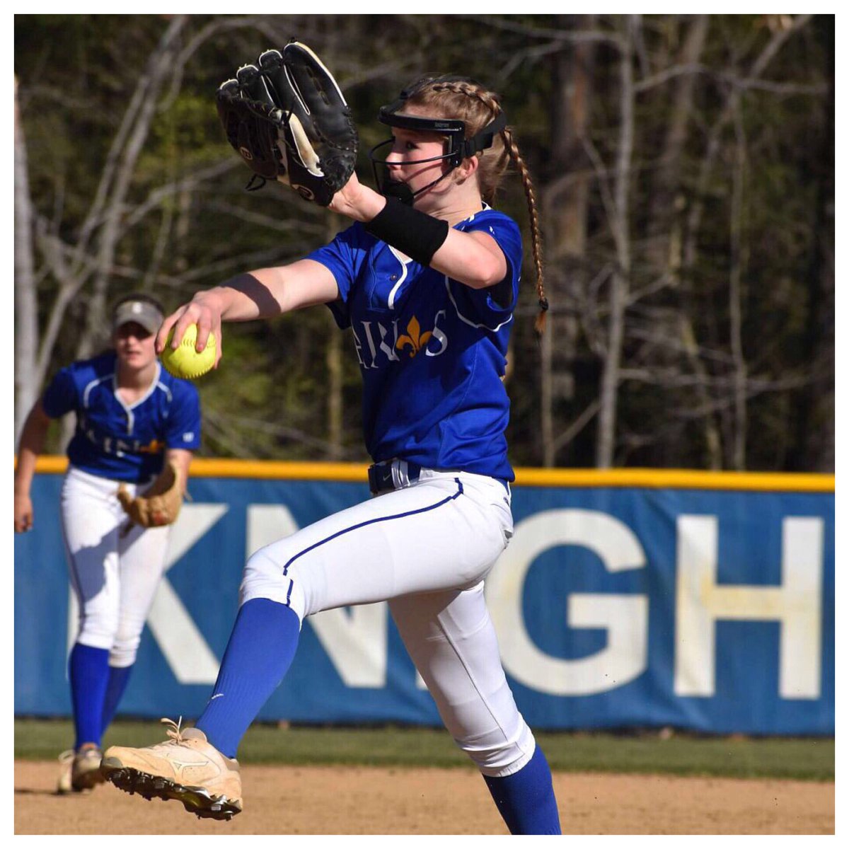 Lady_DukesSB's tweet photo. Congrats to Lady Dukes #5 Madison Inscoe who threw a 10K shutout in her first full-game outing as a Varsity High School player. Madison, who is an 8th grader, is averaging almost 2Ks per inning across 22 innings of pitched softball. #throwingit #strikeout #LadyDukes https://t.co/gH9wNrUrmF