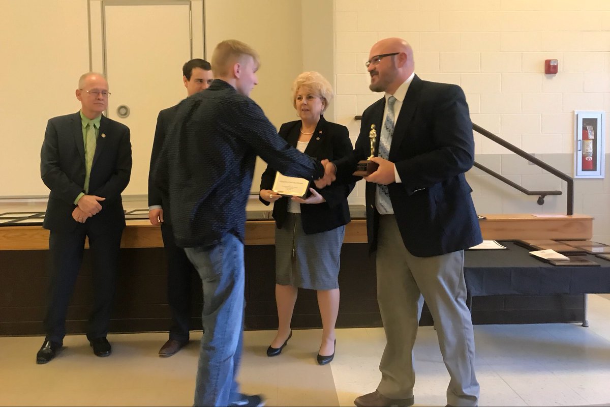 WCHSpecialEd's tweet photo. Congratulations to Matthew Gilmore for receiving the Outstanding Student Award for Fayette County. We are proud of your accomplishments! 💙 @tracyrose131 @WHSBlueLions https://t.co/T1xMZMZHQ6