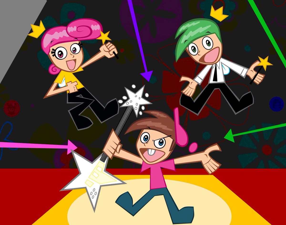 CosmicGAZ's tweet photo. @realhartman The Fairly OddParents in the Hi Hi Puffy AmiYumi Style! I like to call this; Hi Hi Puffy OddParents! #channelchasers2 https://t.co/wCt1pfD2a4