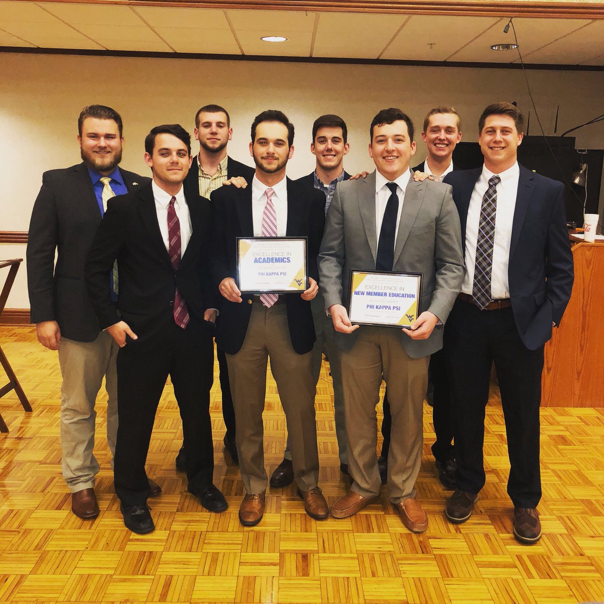Took home some awards tonight from the Greek Life Awards banquet. We received both the Excellence in Academics and the Excellence in New Member Education Award! #LEDN