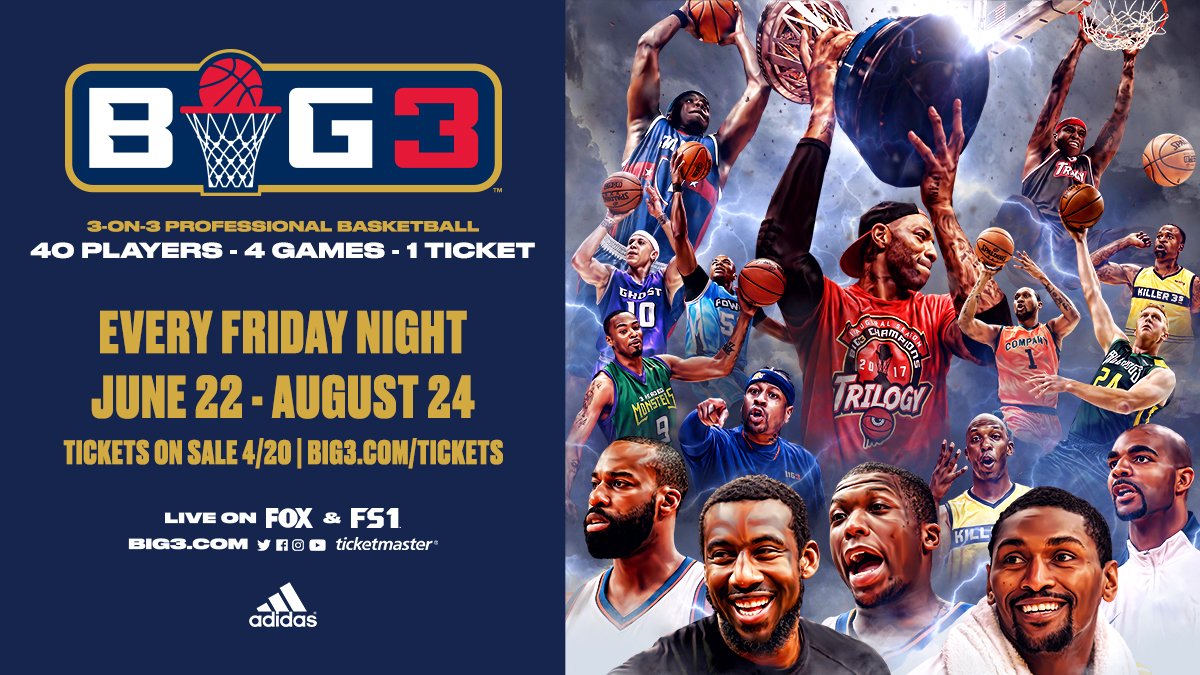 Rick24Barry's tweet photo. Hope you will attend one of the games in your area this summer.  The competition will be fierce and fun.  @thebig3 @NBAonTNT @ESPNNBA @NBA @NBATV @nbagleague @NBAOfficial @Hoophall @hoopshype https://t.co/zEdTSLQLTz