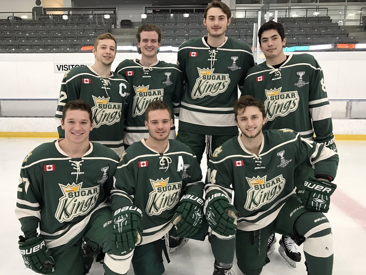 Here's a picture of the 7 graduating players on the <a href="/SugarKings/">Elmira Sugar Kings</a> Best wishes to all of you in the future &amp; a genuine thank you for supporting <a href="/519sportsonline/">519 Sports Online</a> #GOJHL #LocalSports