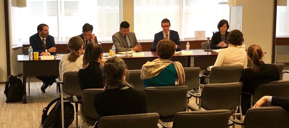 ABARuleofLaw's tweet photo. How can we effectively respond to the root causes of #ViolentExtremism in #CentralAsia? How can we protect vulnerable populations such as #refugees, #migrants, and #laborworkers? #CVElive #WhenPeopleFlee 

HAPPENING NOW: https://t.co/eG1Xf6HWaS https://t.co/oAIeDtP4Bu