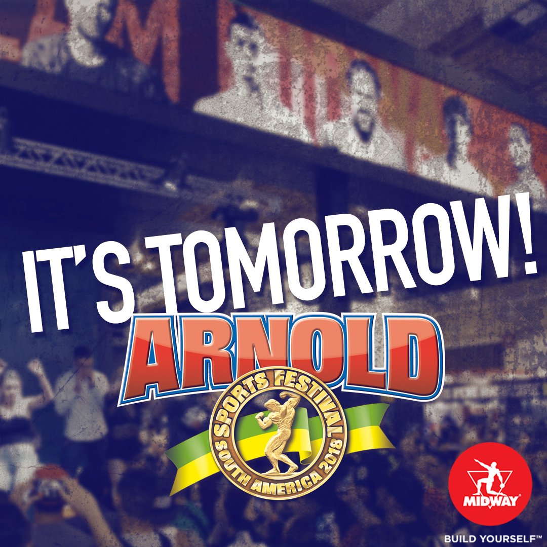 MidwayLabsUSA's tweet photo. Tomorrow is the @arnoldsportsfsa !
We cannot wait to see everyone at the Transamerica Expo Center and our ambassadors cannot wait to meet you, the fans! Don’t miss out! 💪
#midwaylabsusa #buildyourself #arnoldsportsfsa #assa2018 #arnolssportsfestival https://t.co/wxF4U2BbMn
