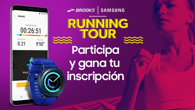 SamsungChile's tweet photo. ¡Vamos por otra Brooks Running Tour 2018! Si quieres ganar entradas, solo debes hacer RT si estás preparad@ para superar estos 10K y ya estás participando. https://t.co/ekhhQWnV19