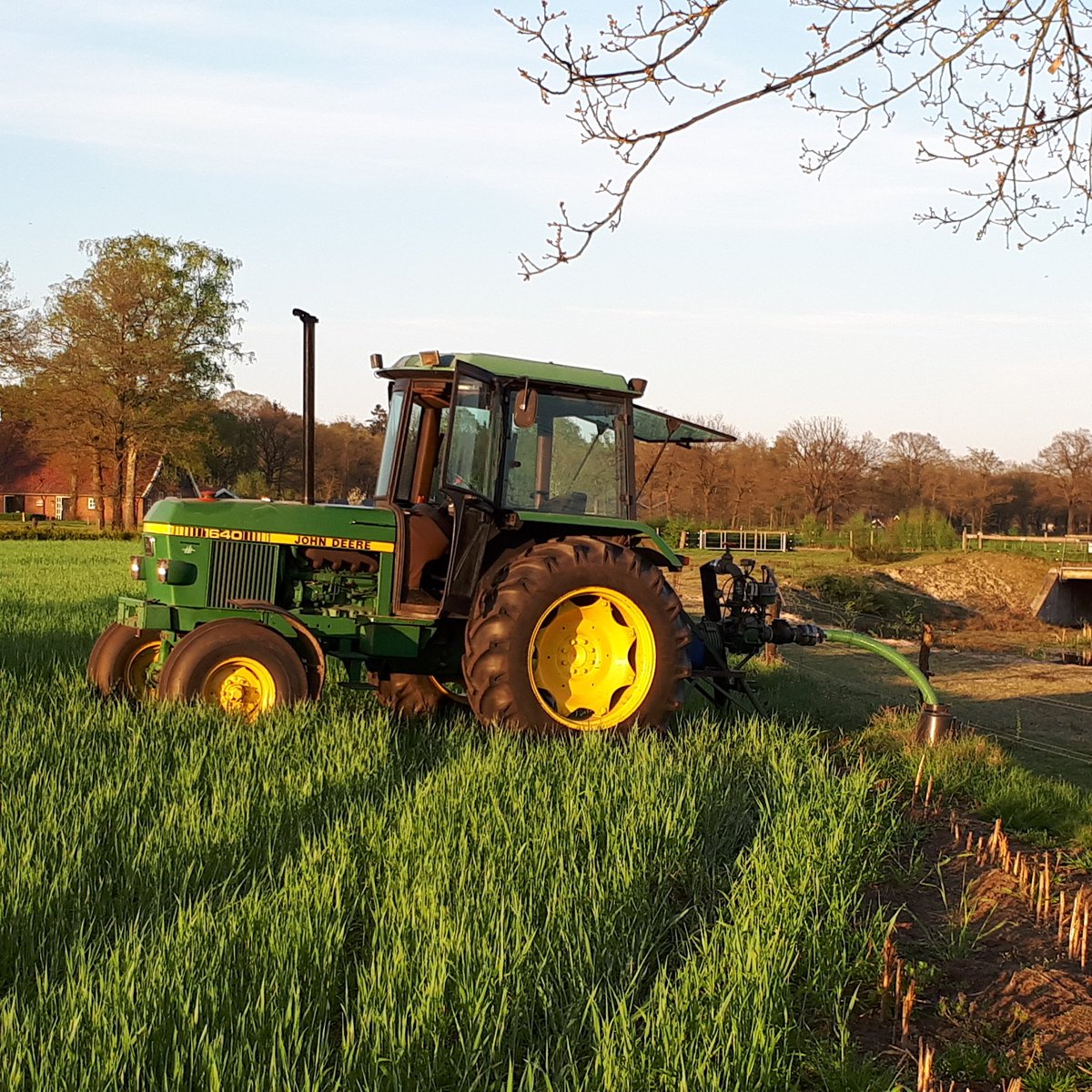 Voorjaarsdroogte. Ongekende temperaturen voor de jonge aanplant. #beregenen