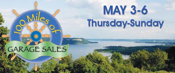 100 miles of garage sales! Mark your calendar for May 3-6, 2018 and get ready for a unique, Mississippi River, shopping experience! #100milegaragesale #wigrr  ow.ly/r3ab30jA0Wj
