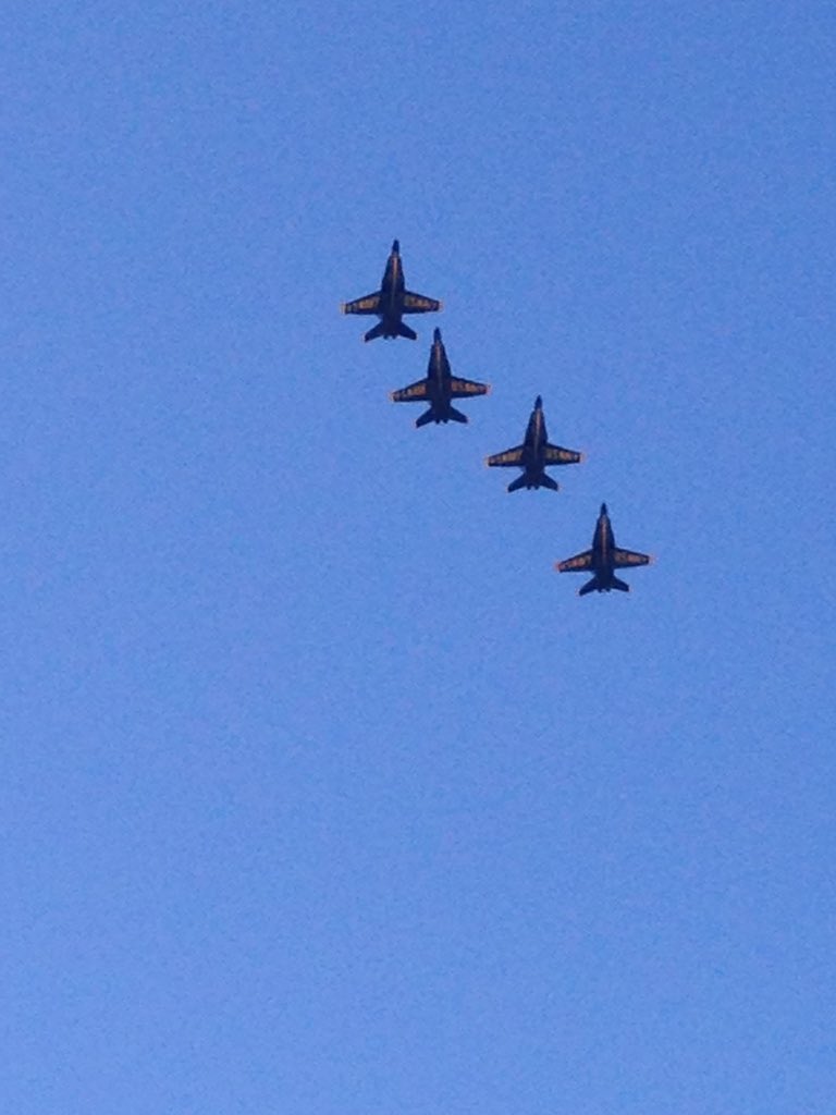 ktharris's tweet photo. Home from work in time to catch end of practice show Thursday! Can hardly contain myself, so excited! @BlueAngels @USNavy #VeroBeachAirshow2018
(Feel like I’m back in #NavyPoint !) https://t.co/RcYG1BffMC