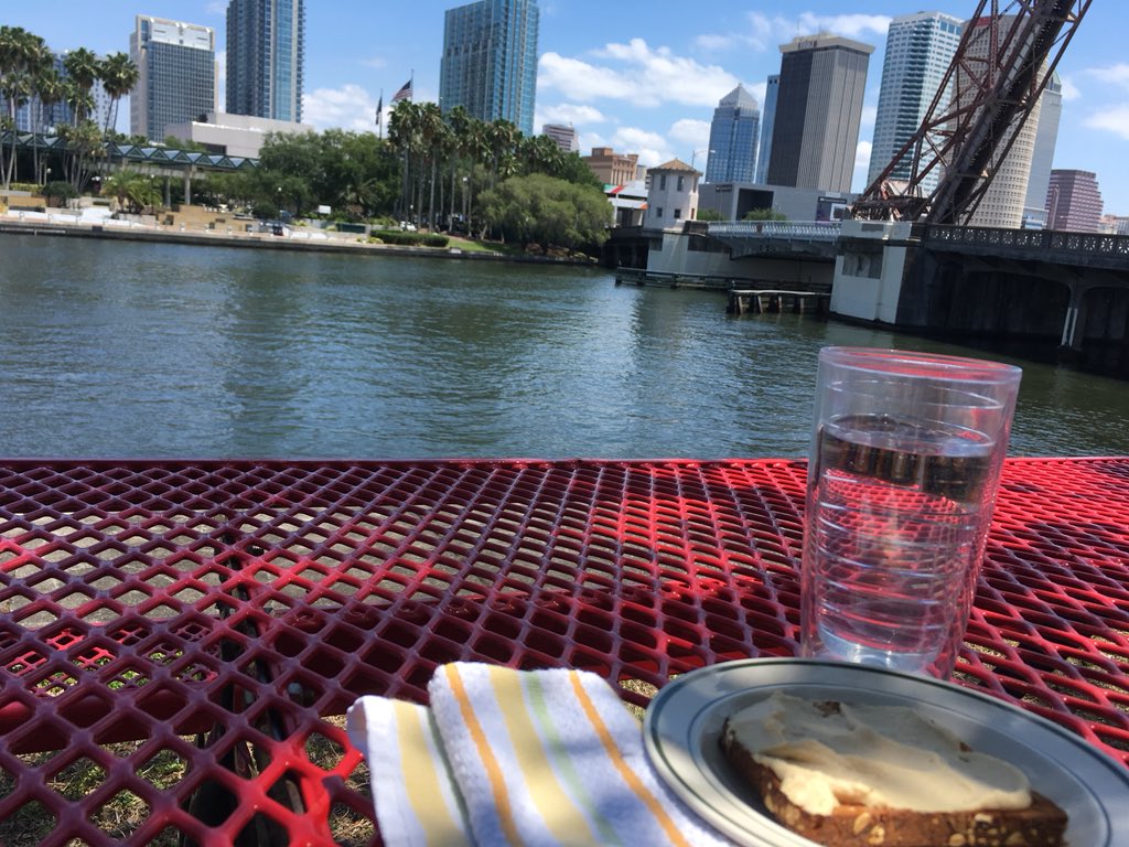 TBNelan's tweet photo. When @BarMethodTampa’s #BarIsLife Challenge tells me to *get outside* — I do it during lunch☀️ https://t.co/I3RRQ5wSUg