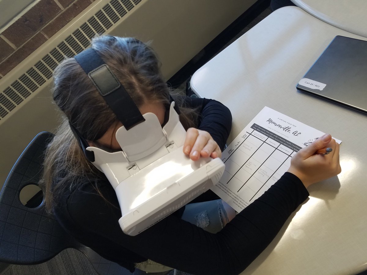 asutt03's tweet photo. Using Google Street View to go on a virtual field trip to Monroeville, AL, home of the To Kill a Mockingbird courthouse. #whswizards #vr4edu https://t.co/JJZ9MeO4f7