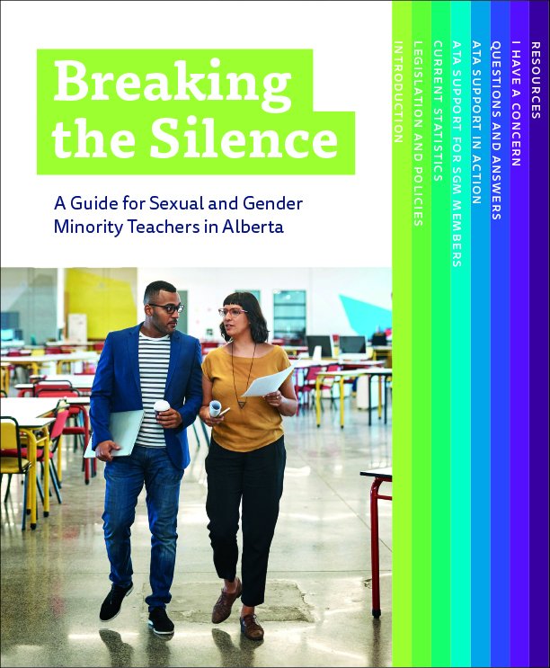 albertateachers's tweet photo. NEW: ATA resource, "Breaking the Silence", seeks to support sexual and gender minority teachers.  Learn more: https://t.co/Up9b7ixU93  #abed #DEHR https://t.co/XLrld8fYcC