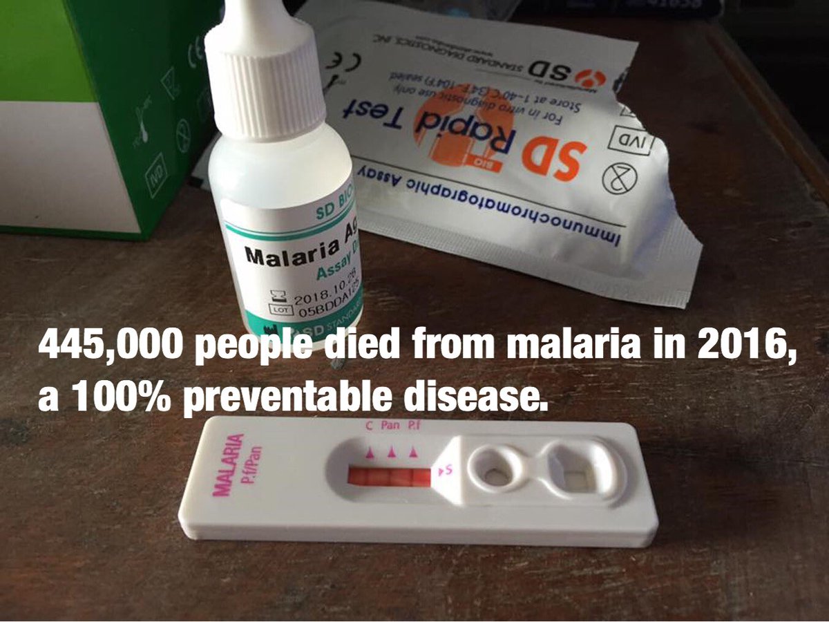 Project_Sunset's tweet image. Help us change this statistic and see fewer positive malaria tests like this one. projectsunset.org #WorldMalariaDay