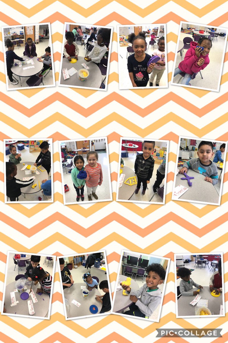 Happy Artsy Thursday! Students using their imaginations to build and create their own masterpiece out of play dough! #WOYC18