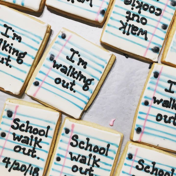 theablebaker's tweet photo. Cookies for protesters. Available 4.20. #schoolwalkout #enough #maplewoodnj https://t.co/gYlSKhCgBH https://t.co/jDg33jVd9n