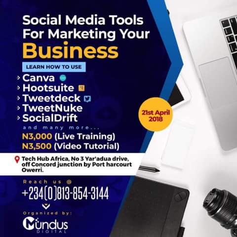 martinokorowu's tweet photo. As part of my cooperate social responsibility to liberate bingos from the league of #LazyNigerianYouths, here is a Tech Training in Owerri city put together by @MundusDigital you can opt for to enhance your digital marketing skills. π Cease this opportunity. #MundusDigital https://t.co/Yzp34fdwyU